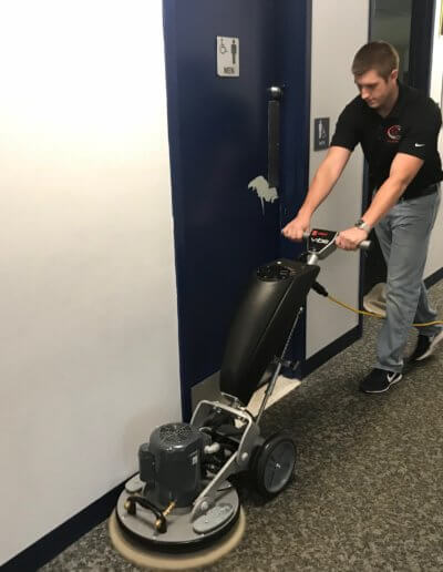 Carpet cleaning technician