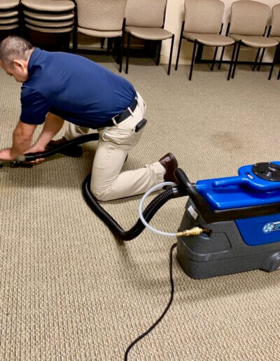 Carpet Spot Cleaning By Night Supervisor