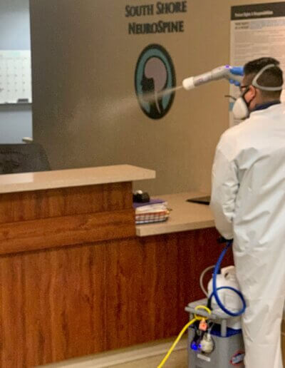 Office desk disinfecting services