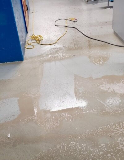 Dirty floor cleaning