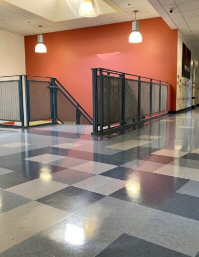 Shiny school hallway