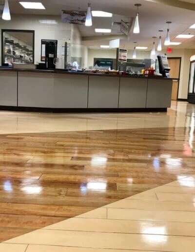 Commercial clean floor