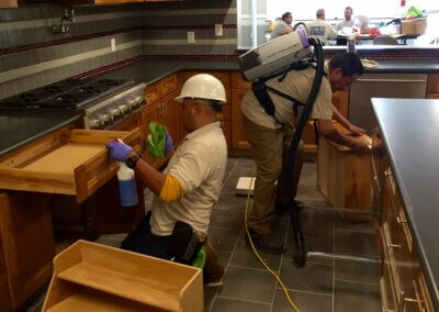 Tennant turnover kitchen cleaning