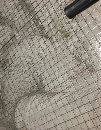 Professional tile floor cleaning