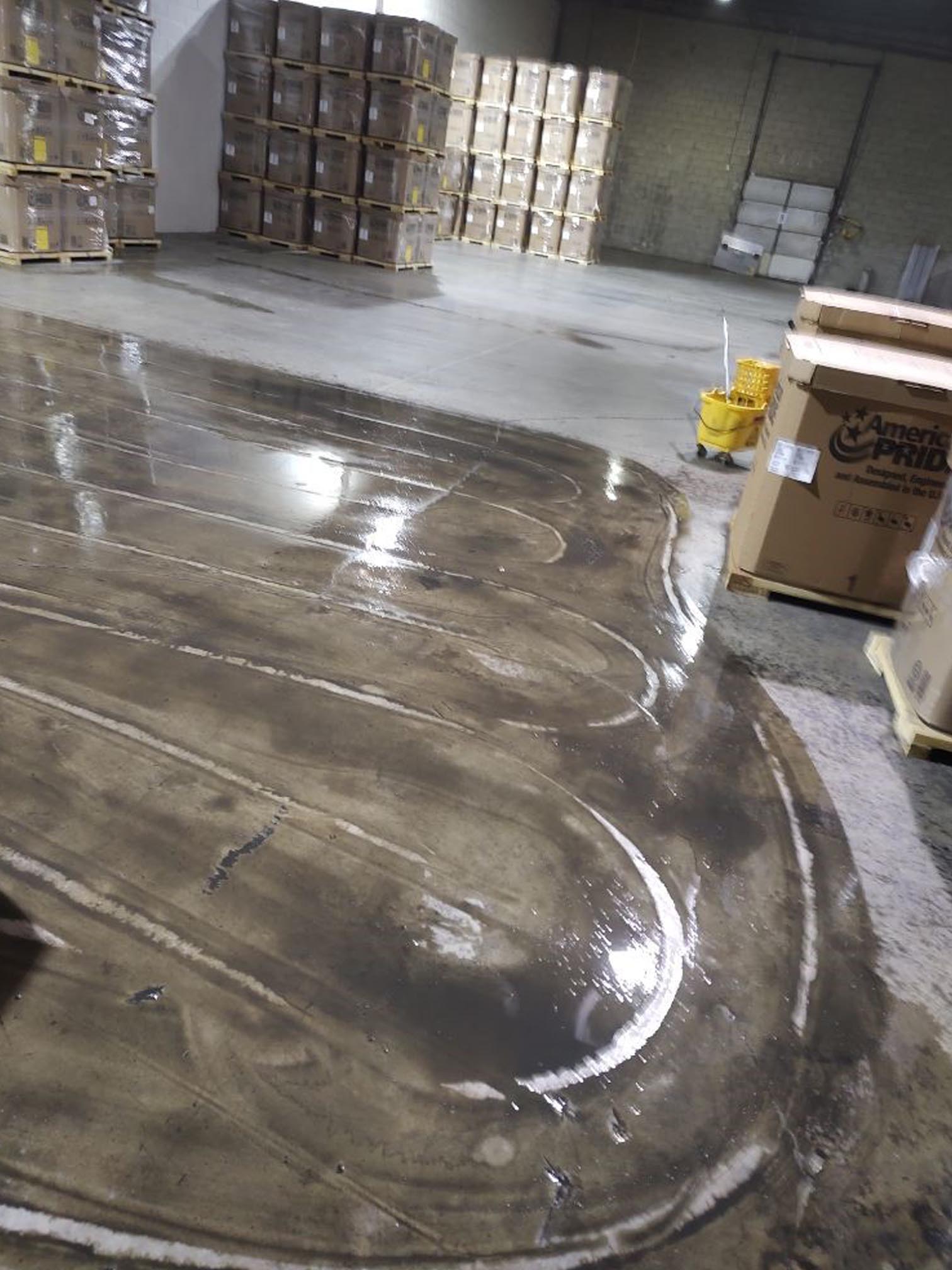 Industrial floor cleaning